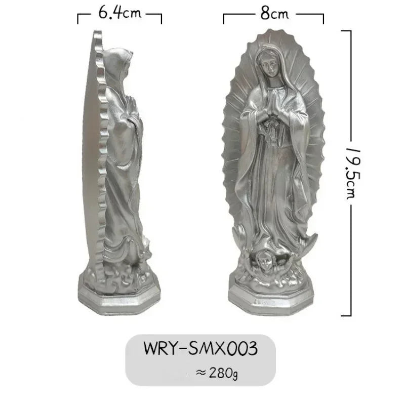 Wholesale Mexican Virgin Mary Home Furnishings Porch Decoration Qme Silver