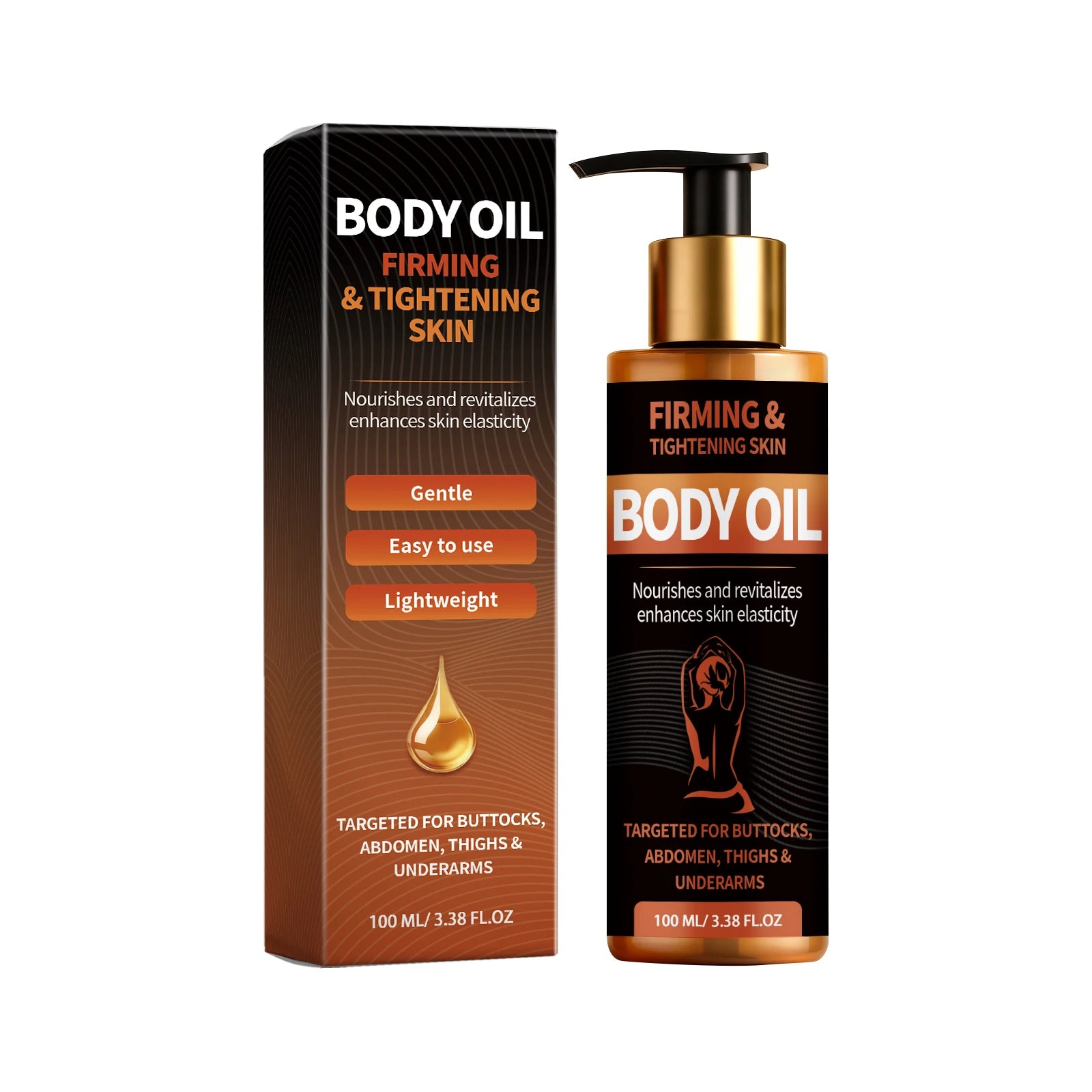 Firming Body Oil Lift Skin Improve Dry Brightening Nourishing Tightening Improve Sagging Smooth Skin Care Massage Essential Oil Qme 100ml Boxed