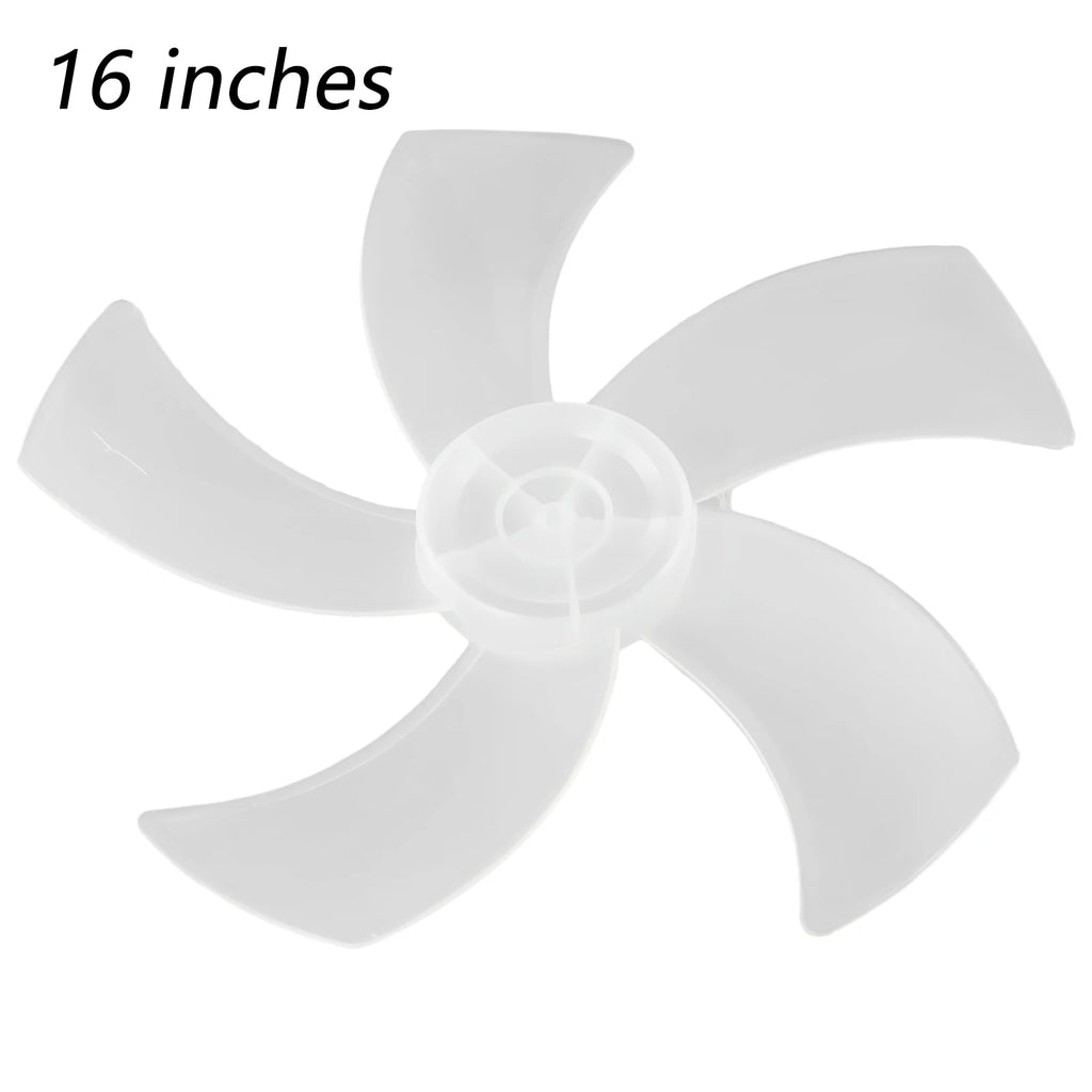16 Inch Household Plastic Fan Blade 5 Leaves Stand/Table Fanner Replacement Accessories With Nut Cover For Pedestal Fan Qme