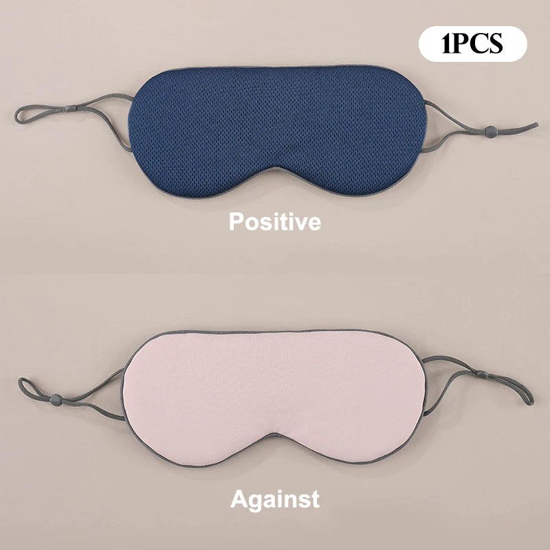 Weighted Gravity Eye Mask Comfortable Light-blocking Headband Deep Qme Dark blue 1