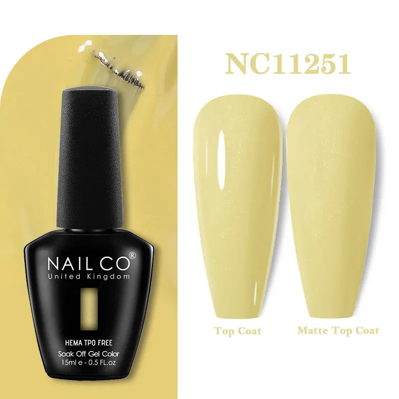 NAILCO Coat Base Gel Nail Polish Nails Art Semi Permanent Lacquer