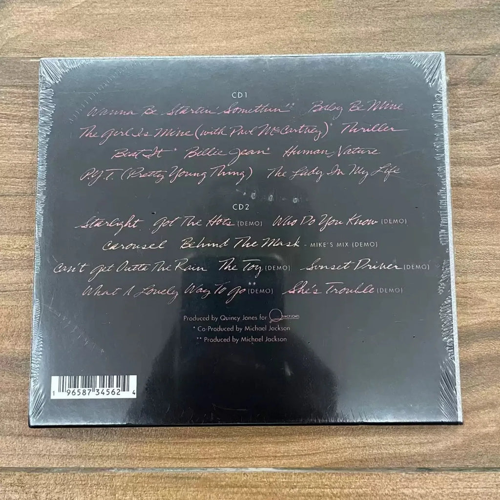 Glitter Limited Edition Vintage Pop Dance CD, Album "Thriller" 40th Anniversary Edition, Shimmer Silver Foil Packaging Qme