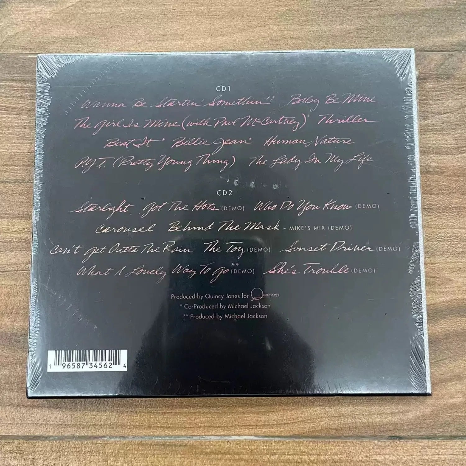 Glitter Limited Edition Vintage Pop Dance CD, Album "Thriller" 40th Anniversary Edition, Shimmer Silver Foil Packaging Qme