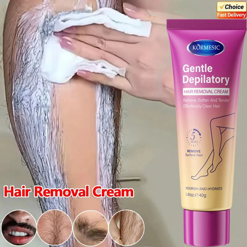 Permanent Hair Removal Cream Hair Growth Inhibitor Face Arm Armpit Leg Intimate Areas Painless Depilatory For Men Women Care Qme 1pc