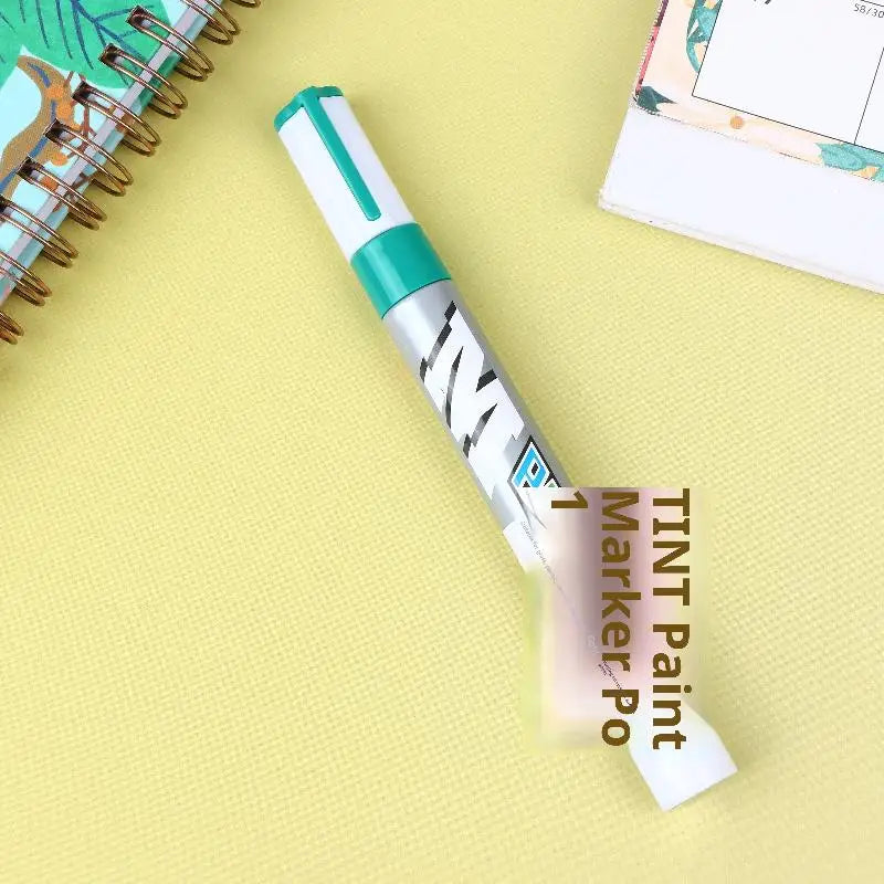 Waterproof Marker Paint Pen Vehicle Touch-up Tyre Oily Markers Quick Qme Green