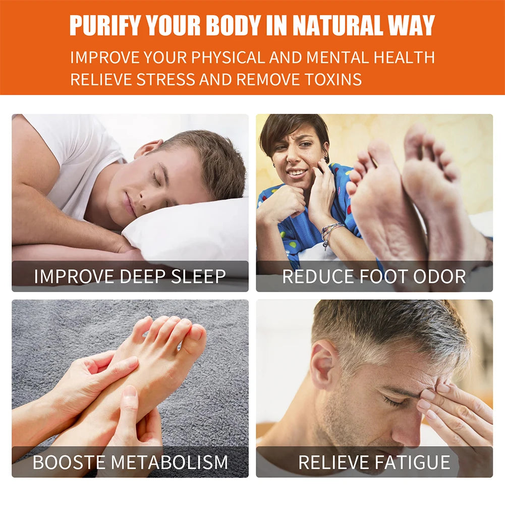 10PCS Ginger Foot Pads Improves Sleep Quality Deep Cleansing Foot Pads Effective Feet Health Patches for Foot and Body Care Qme