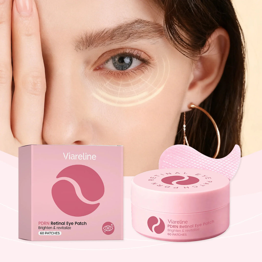 Brightening Revitalizing Eye Patch with Retinol Hydrogel Gel Eye Mask for Dark Circles Puffiness Hydrating Nourishing Under Eye Qme