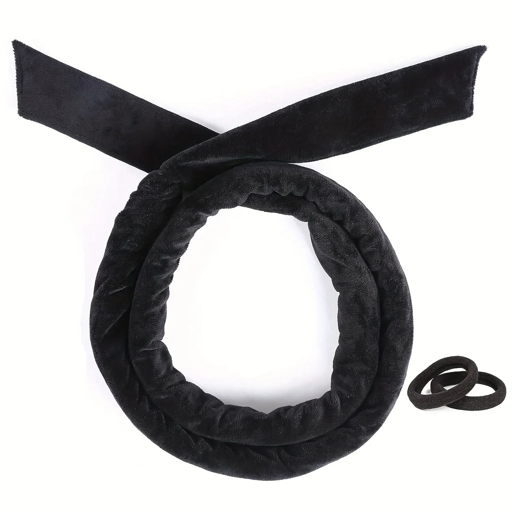 Heatless Curling Rod Headband, No Heat Curl Ribbon With Scrunchies, Sleeping In Overnight Hair Rollers Natural Soft Wave Qme
