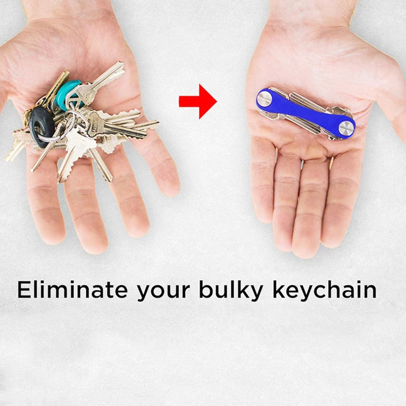 Smart Keychain Mini Aluminum Alloy Key Clip Metal Organizer Chain Qme