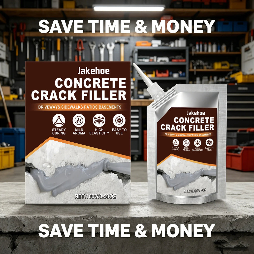 Self-Leveling Concrete Crack Sealant Quickly Repair Cracks and Fill Gaps Waterproof & Durable Easy-to-Use Concrete Crack Filler Qme