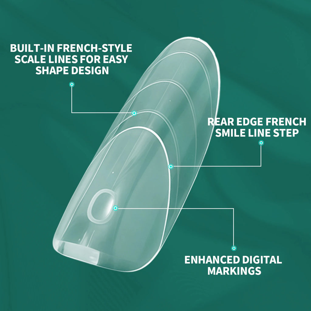 Nailpop Ellipse Nail Dual Forms 15 French Fast Construction Pink Qme