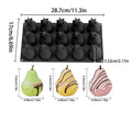 Mango Pear French Mousse Cake Baking Mold Fruit Shaped Dessert Qme A5