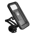 Waterproof Motorcycle Mobile Phone Holder Adjustable 360° Rotating Waterproof Anti-Shock Bike Phone Holder Magnetic GPS HolderAV Qme black
