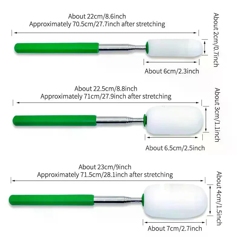 Telescoping Pottery Sponge Tool Set, High Absorbency Water Removal Wand with Replacement Heads, Cleaning Stick for Clay Pottery Qme
