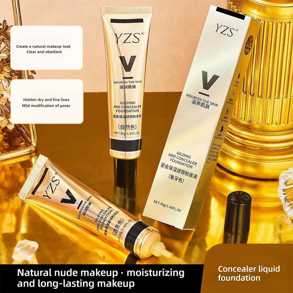 Natural Foundation Primer Concealer Waterproof Longwear Full Coverage Qme
