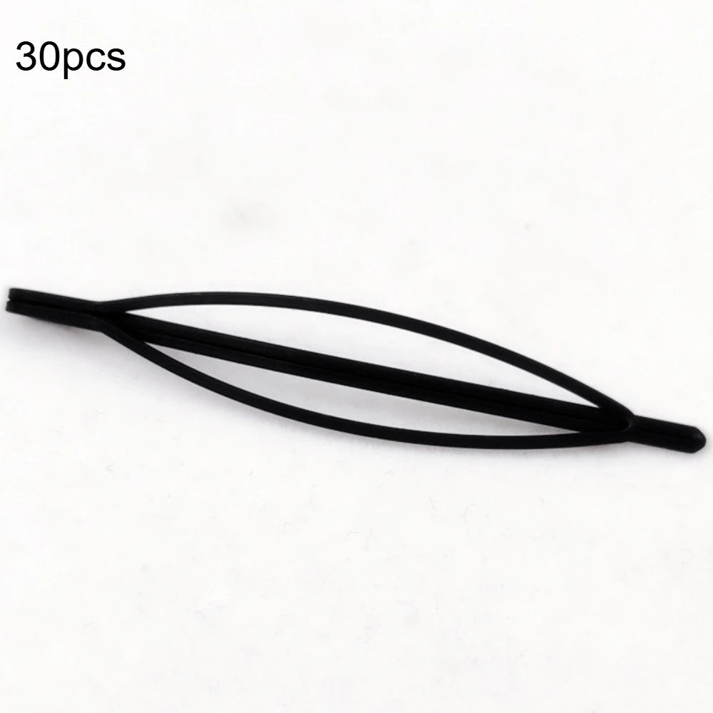 30pcs Ladies' Black Hair Clip, Black Metal Hair Clip, Suitable for Girls' Hair Clip Qme 30pcs
