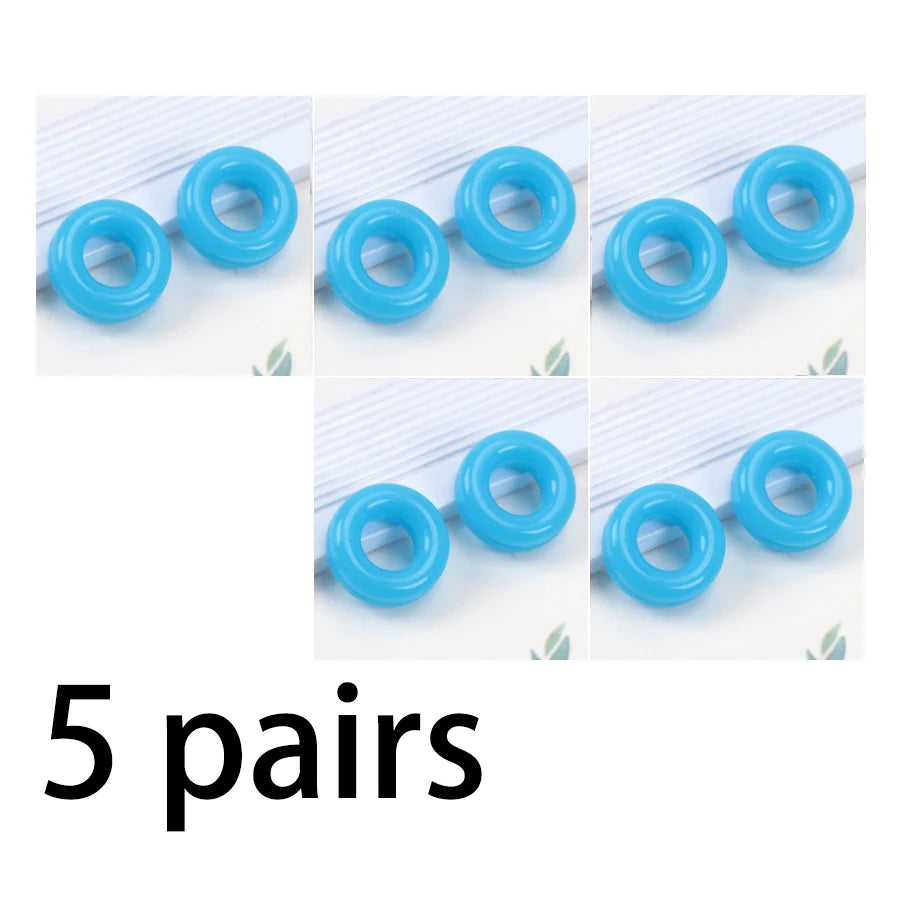 5 Pairs Comfortable Silicone Anti-slip Ear Hook Glasses Elastic Grip Qme B3