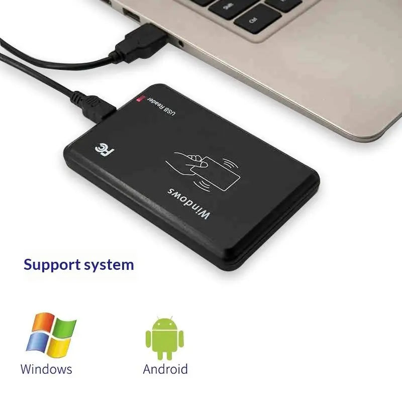 125kHz 13 56MHz RFID Reader USB Smart Card Access Proximity Detection Qme Default Title