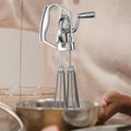 Manual Hand Mixer Manual Stainless Steel Egg Whisk Multifunctional Dishwasher Safe Egg Beater Portable Egg Mixer for Baking Qme Default Title