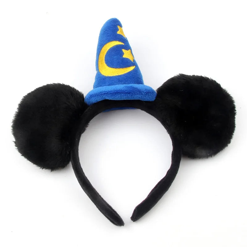 Mickey Mouse Plush Magic House Fashion Headwear Cosplay Decoration Christmas Party Cloth Hair Band Adult/Children Qme Headband 4