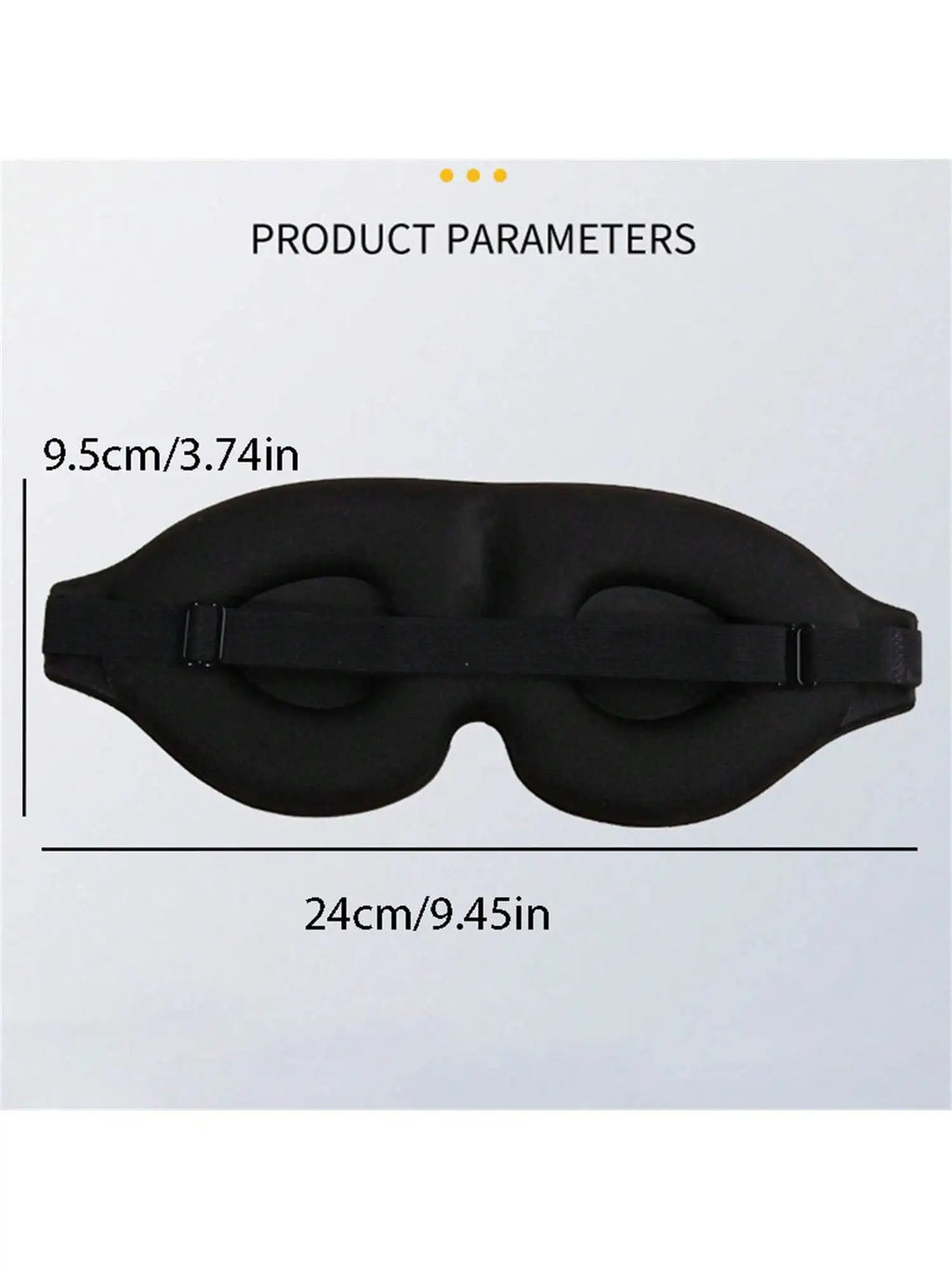 Lightweight Breathable Eye Mask No Sensitivity Shading Pressure Eyes Qme black