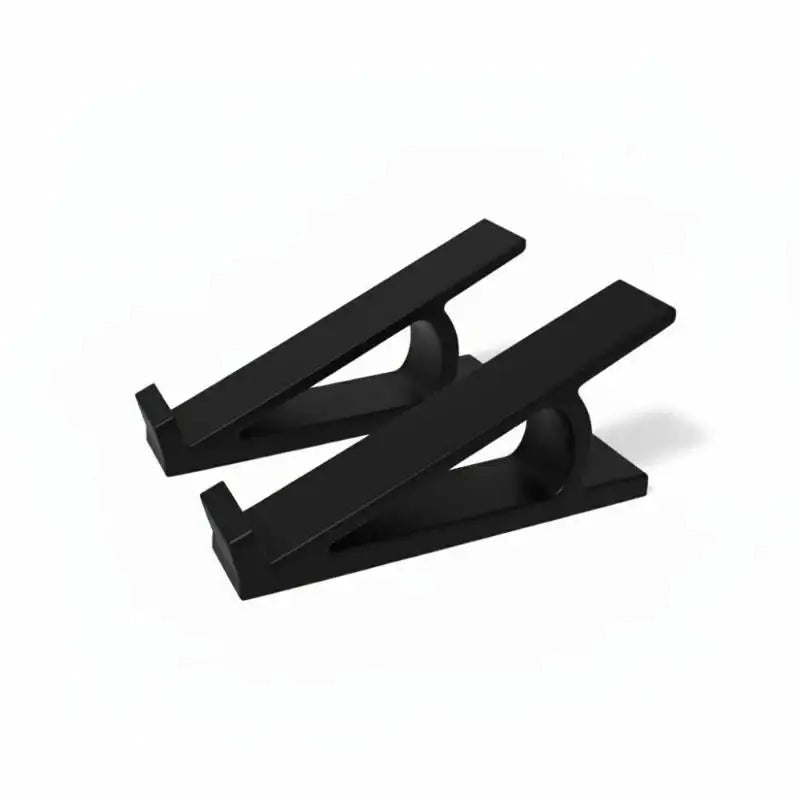 1 Pair Portable Keyboard Risers Adjustable Computer Desk Riser Qme Black