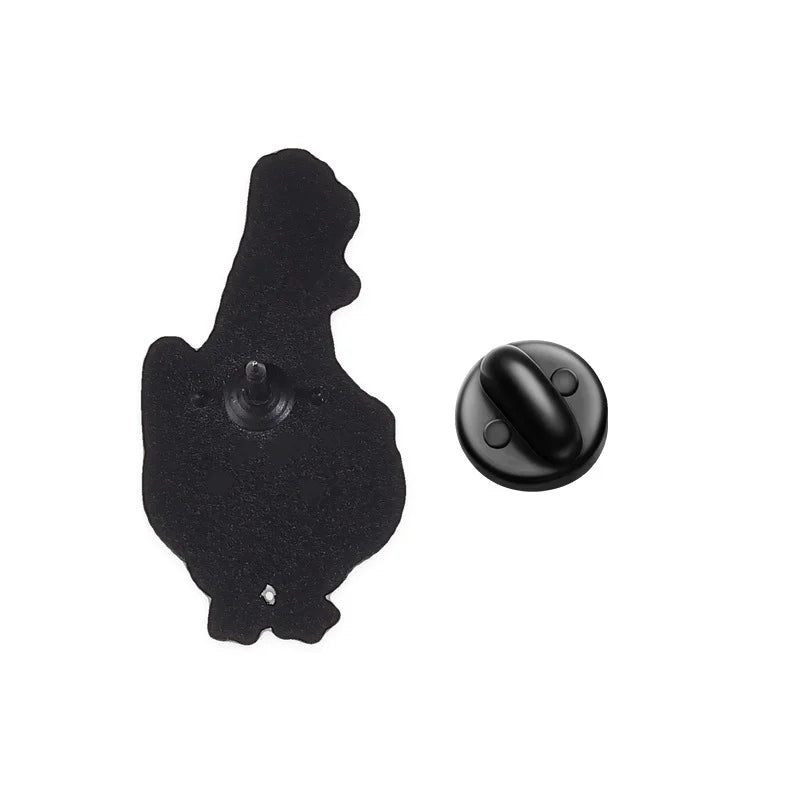 Cartoon Cute Funny Duck Metal Enamel Badge Lovely Little Animal Lapel Pin Brooch Decor for Jeans Coat Hat Bag Collectible Gift Qme