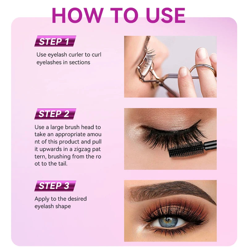Mascara Waterproof Sweat Proof Shaping Lasting Makeup Creates Natural Qme