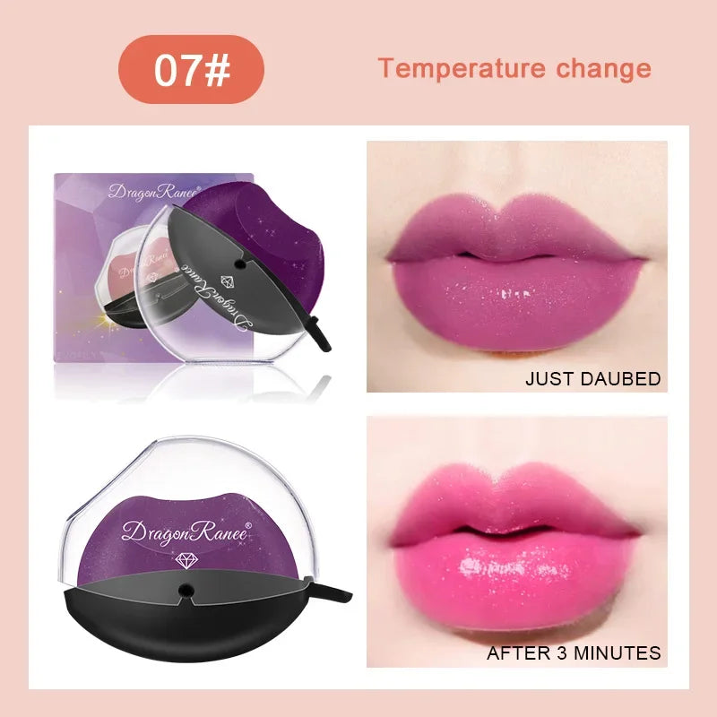 Color Changing Lazy Lipstick Squeeze Into Lips Makeup Lip Gloss Matte Waterproof Long Lasting Non-stick Cup Tint Balm Cosmetic Qme 07 color change