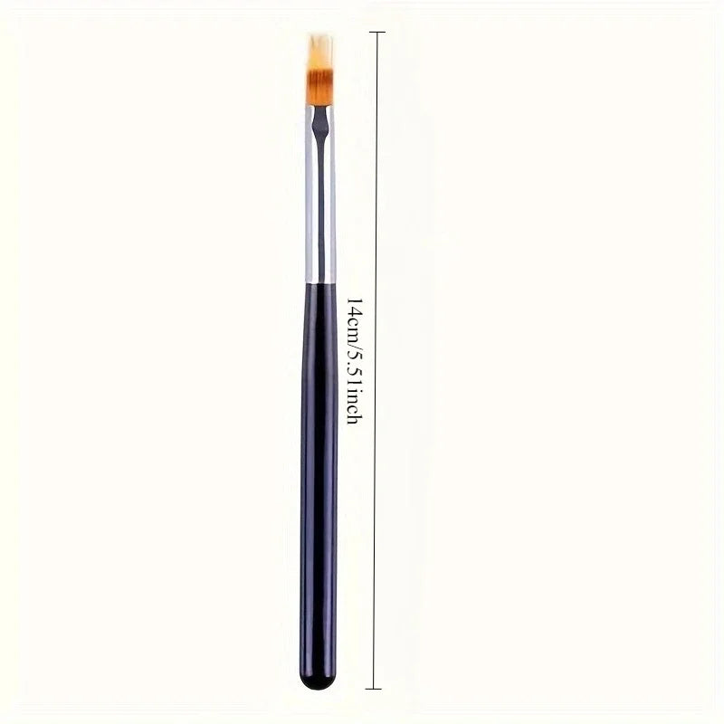 Professional Ombre Nail Art Brush - Gel Manicure Brush for Gradient Designs, Precision Tip for Detailed Nail Polish Application Qme