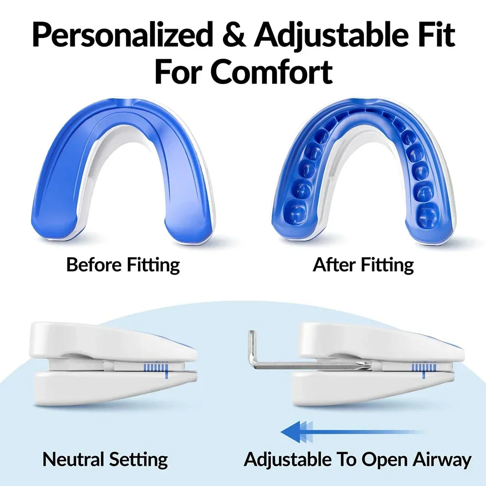 Adjustable Anti-snore Mouthpiece Sleeping Mouth Guard Stop Snoring Qme