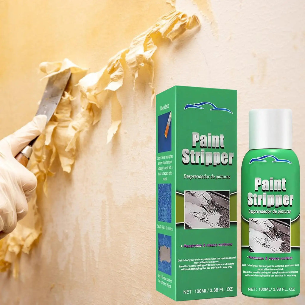 Paint Remover for Concrete 100ml Paint Thinner Remover Fast-Acting Car Dust Remover Supplies for Glass Metal Wood Furniture Use Qme