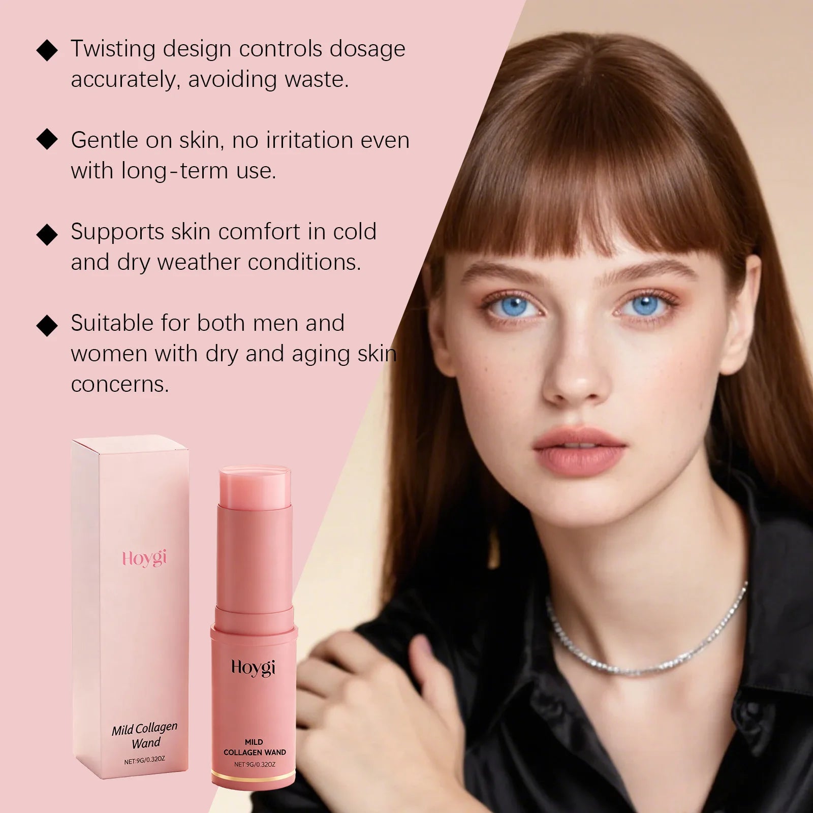 Collagen Skincare Stick Firming Anti-Aging PDRN Collagen Wrinkle Stick Tighten All-in-One Hydrating Lip Balm Eye Cream Neck Crea Qme