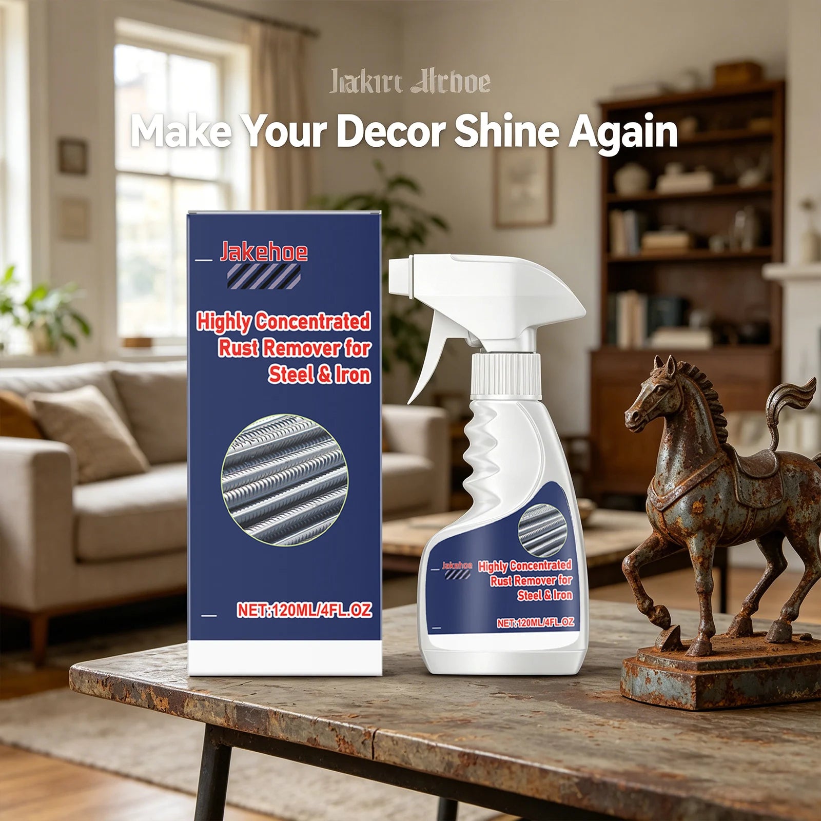 Steel Rust Remover Removeing Metal Rust Stains Restore Surface Metallic Luster Prevent Rusting Again Polishing Home Rust Cleaner Qme