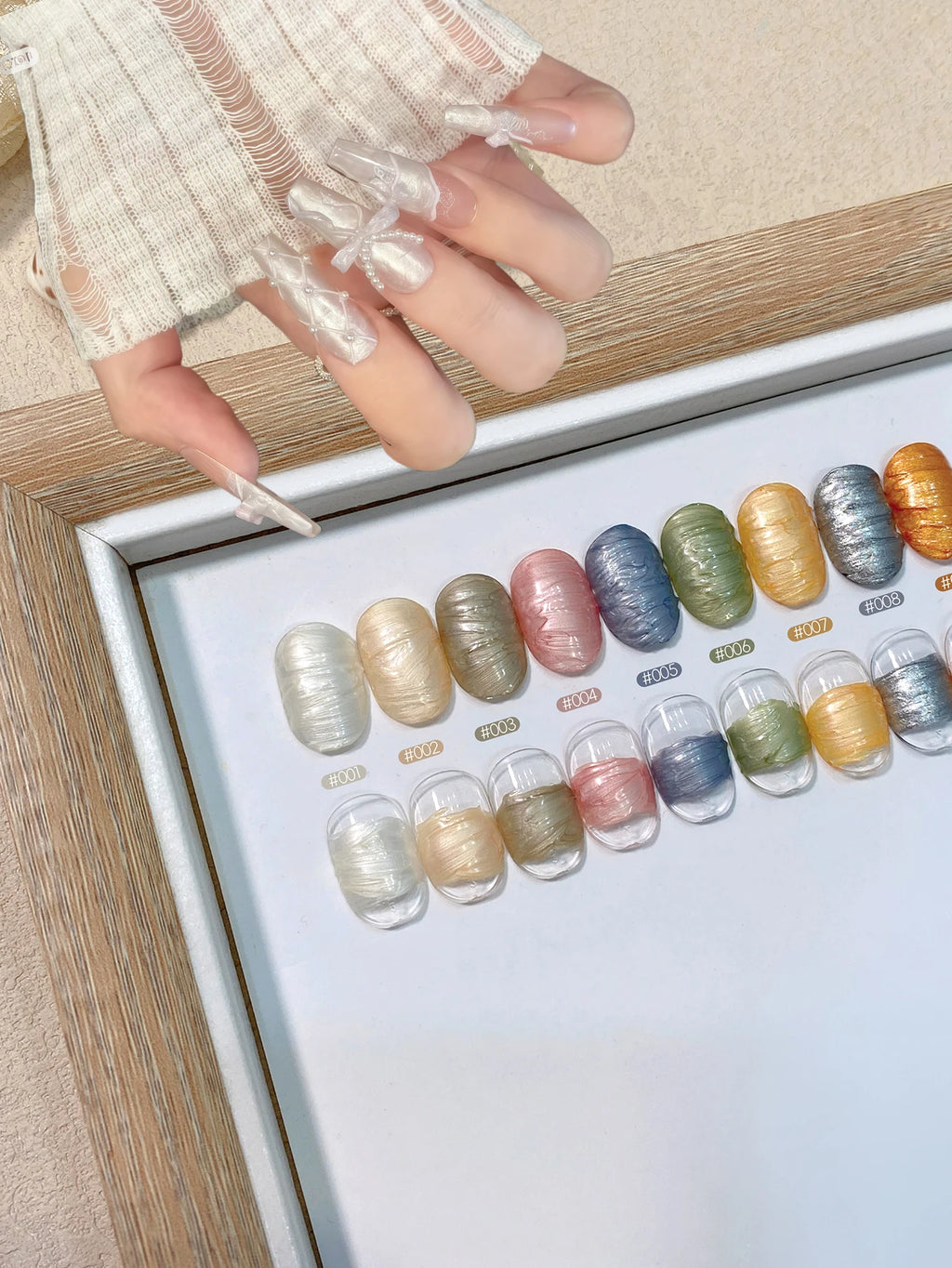 9 Colors Pearlescent Solid Nail Polish DIY Art Charm Can Be Used Qme