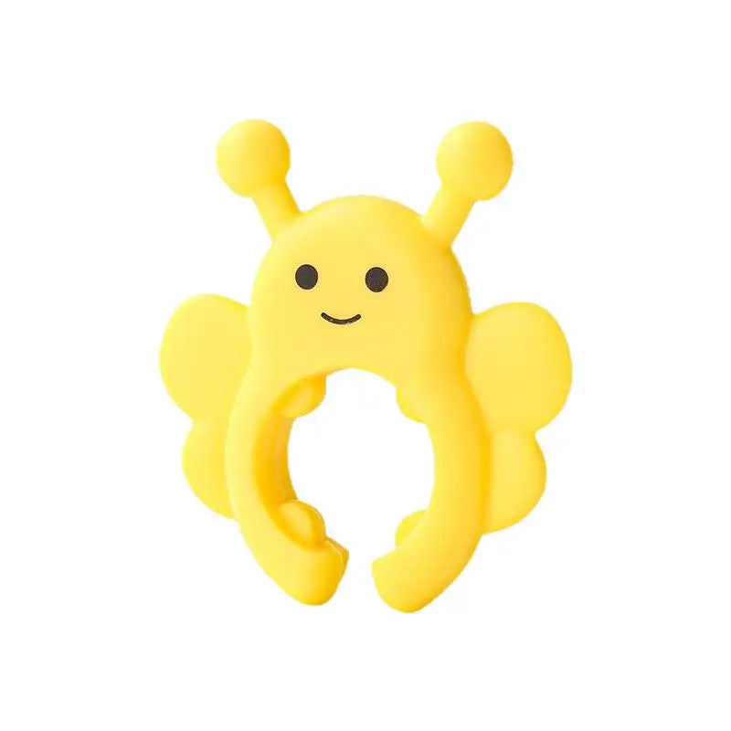 CC11Silicone Spatula Rack Little Bee Anti Scalding Overflow Pot Clip Qme Yellow