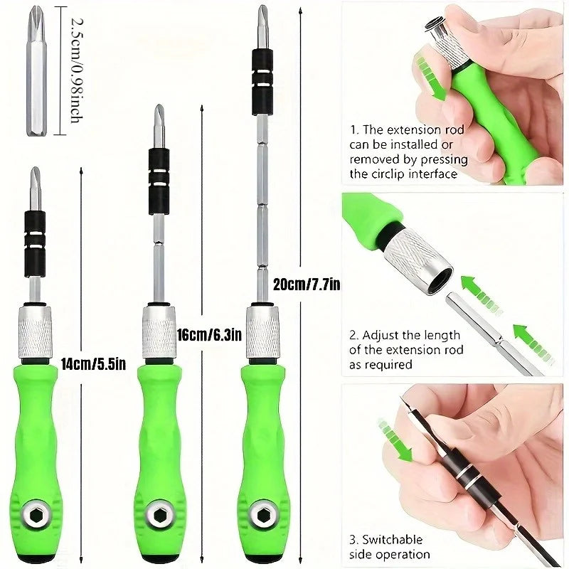 32-in-1 Precision Screwdriver Set - Mini Magnetic Phillips Flathead for Car Repair, Furniture, Smartphones, and Small Tools Qme