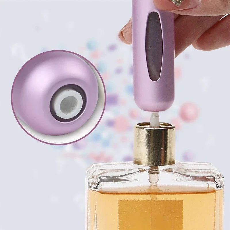 5ml Portable Perfume Atomizer Liquid Container Portatil For Cosmetics Mini Aluminum Spray Alcochol Empty Refillable Bottle Qme