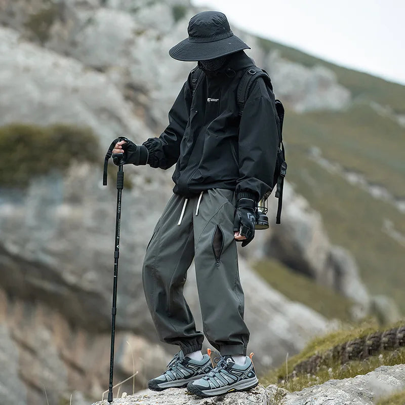 Spring Autumn Three-proof Charging Pants Outdoor Tide Functional Qme