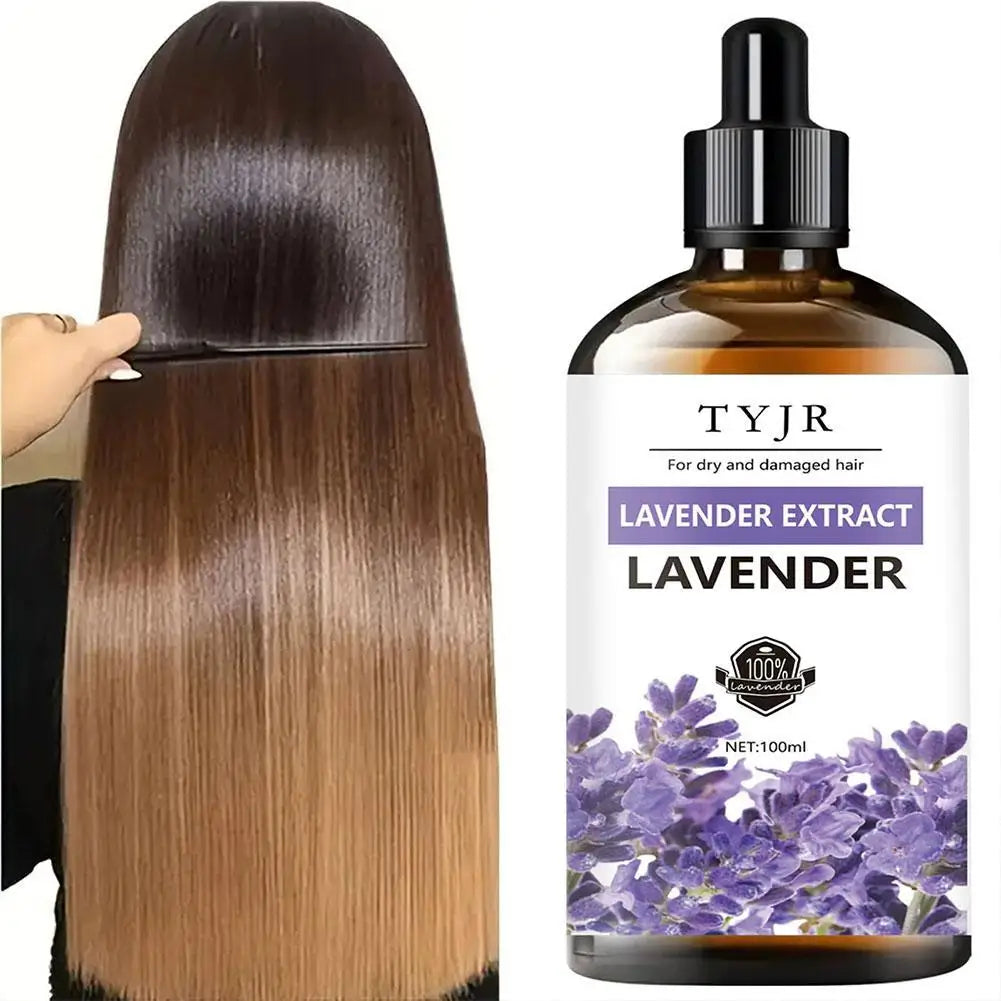 Lavender Hair Oil Hair Serum For Dry Damaged Hair, Nourishing Scalp Oil With Lavender Extract, Smooth & Shiny Hair Care Oil Qme 1pcs CN