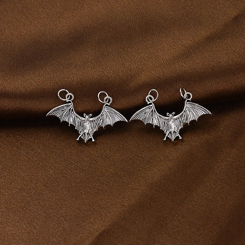 1Pair Bat Shoe Charms Gothic Punk Shoelace Clips Detachable Qme