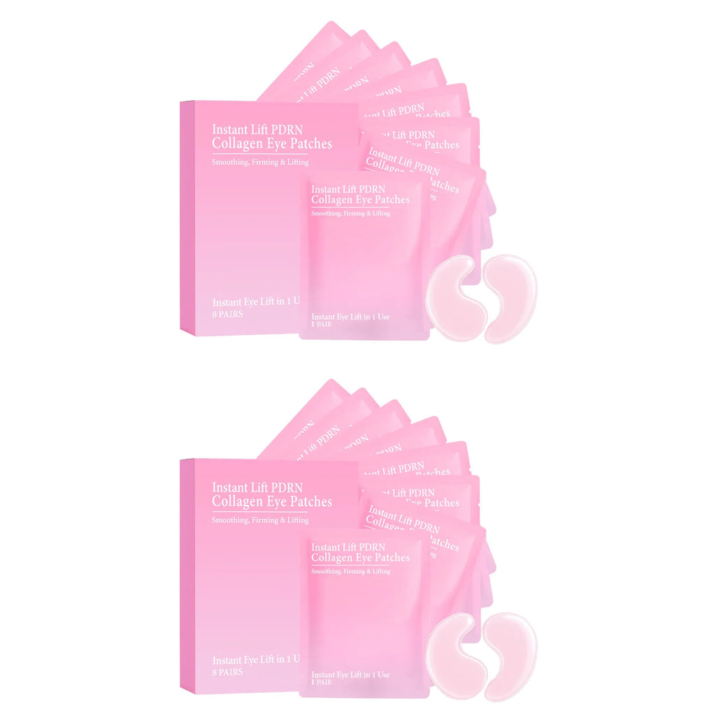 Collagen Eye Patches Hydrogel Anti Dark Circles Reduces Puffiness Instant Lifting Nourishing Anti-Wrinkle Under Eye Mask Qme 16 pairs Boxed