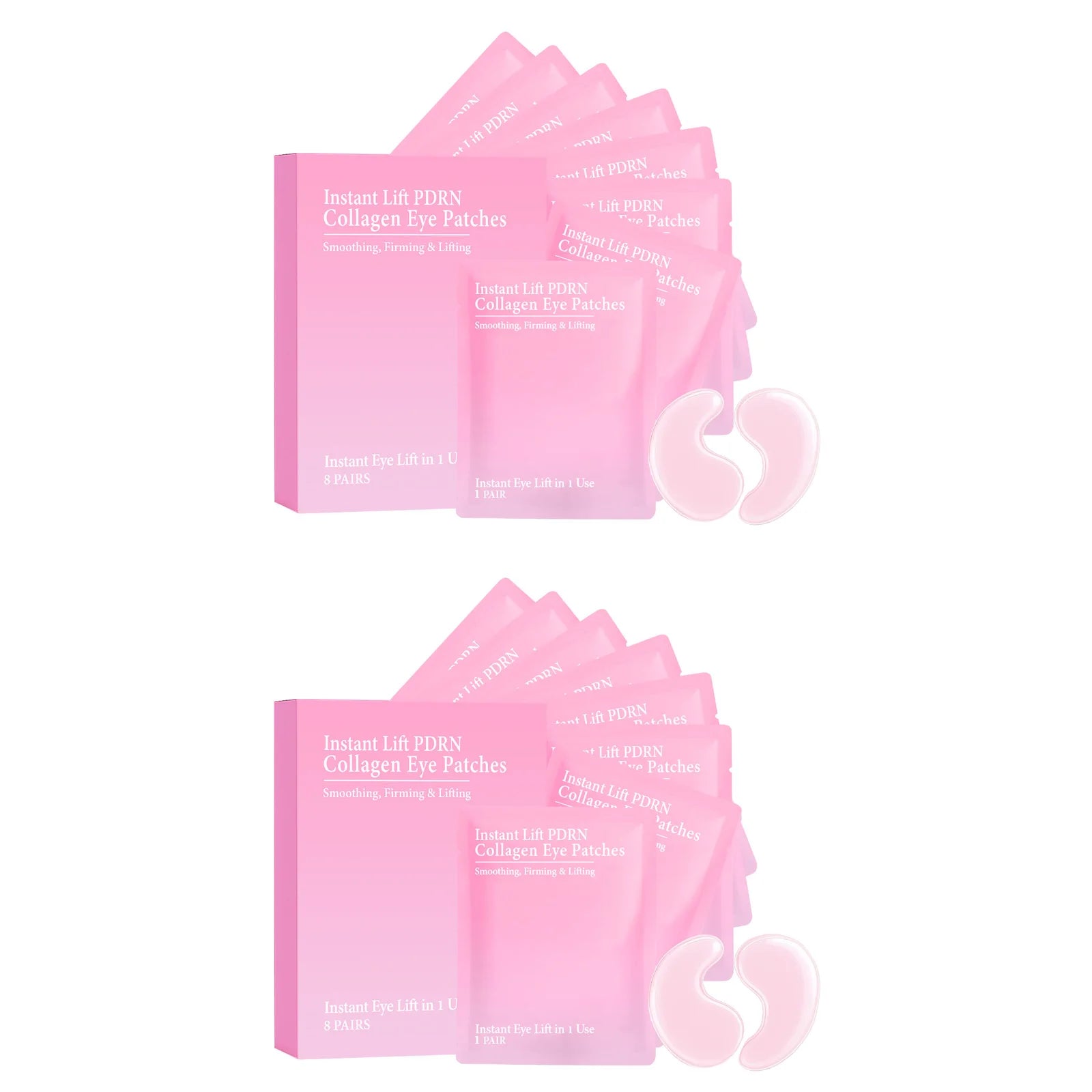 Collagen Eye Patches Hydrogel Anti Dark Circles Reduces Puffiness Instant Lifting Nourishing Anti-Wrinkle Under Eye Mask Qme 16 pairs Boxed
