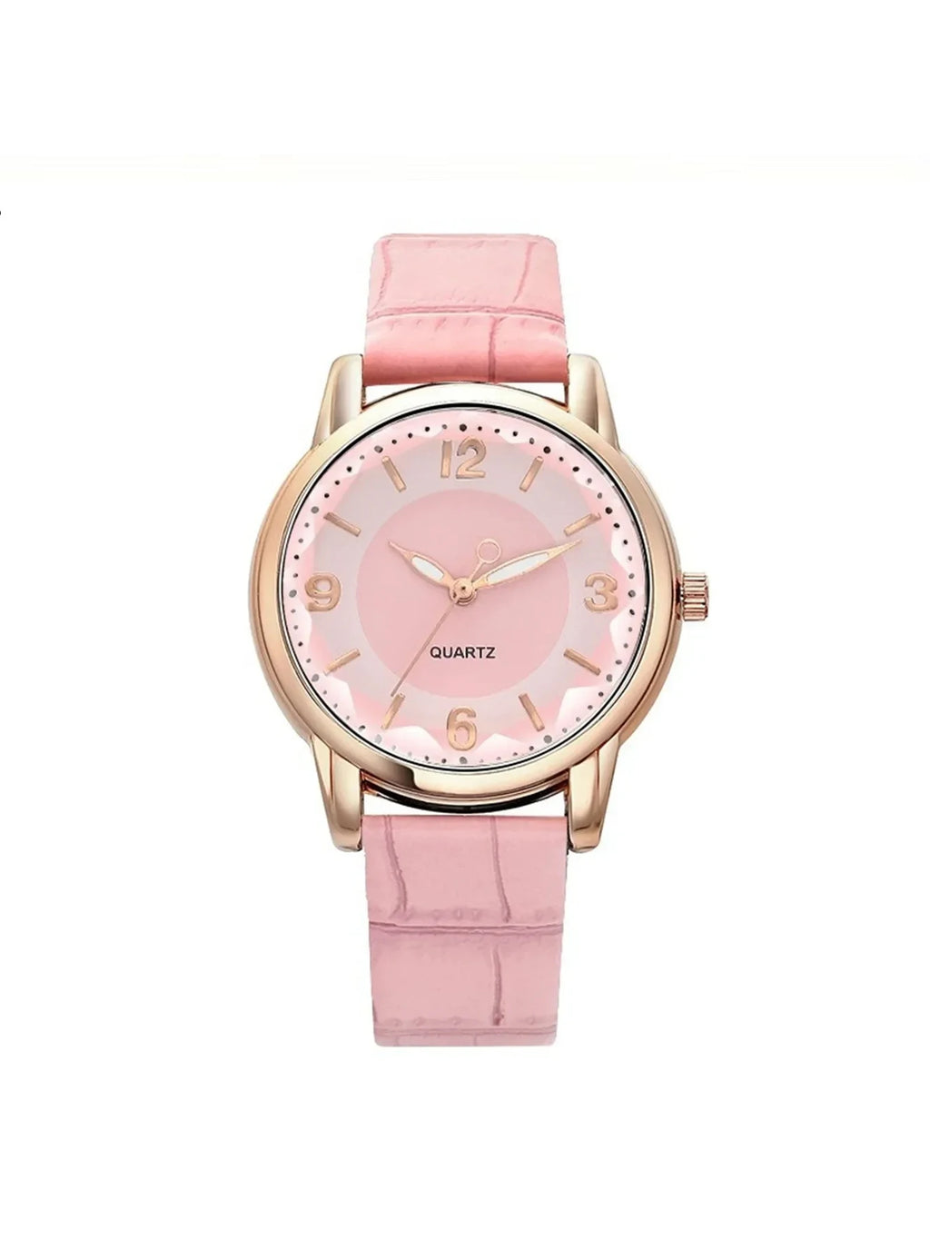 Ladies' high-end and cool style, niche quartz watch, women's simple temperament, retro square small dial Qme Pink