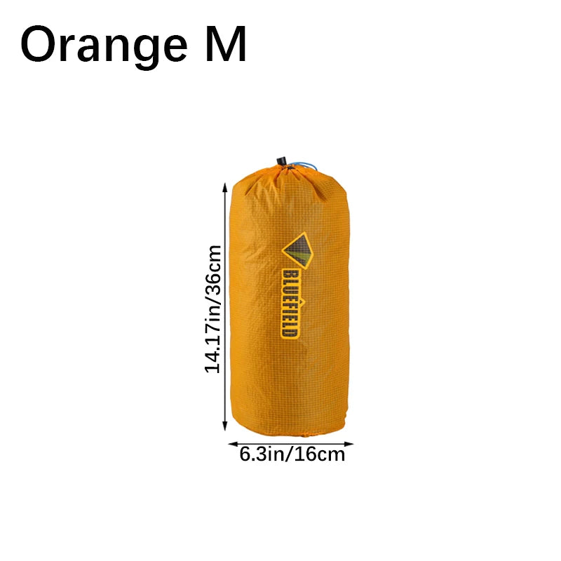 Cord Bag Outdoor Dry Waterproof Nylon Storage Pouches Tent Peg Travel Qme Orange M