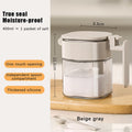 CC11Sealed Glass Seasoning Jar Moisture-proof Leak-proof Sugar Salt Qme grey