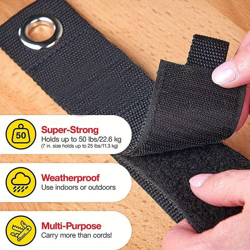 1pc Heavy-Duty Storage Straps, Reusable Extension Cord Organizer, Hose Storage, Accessories Holder For Garage Organization Qme 1pc 50 330mm