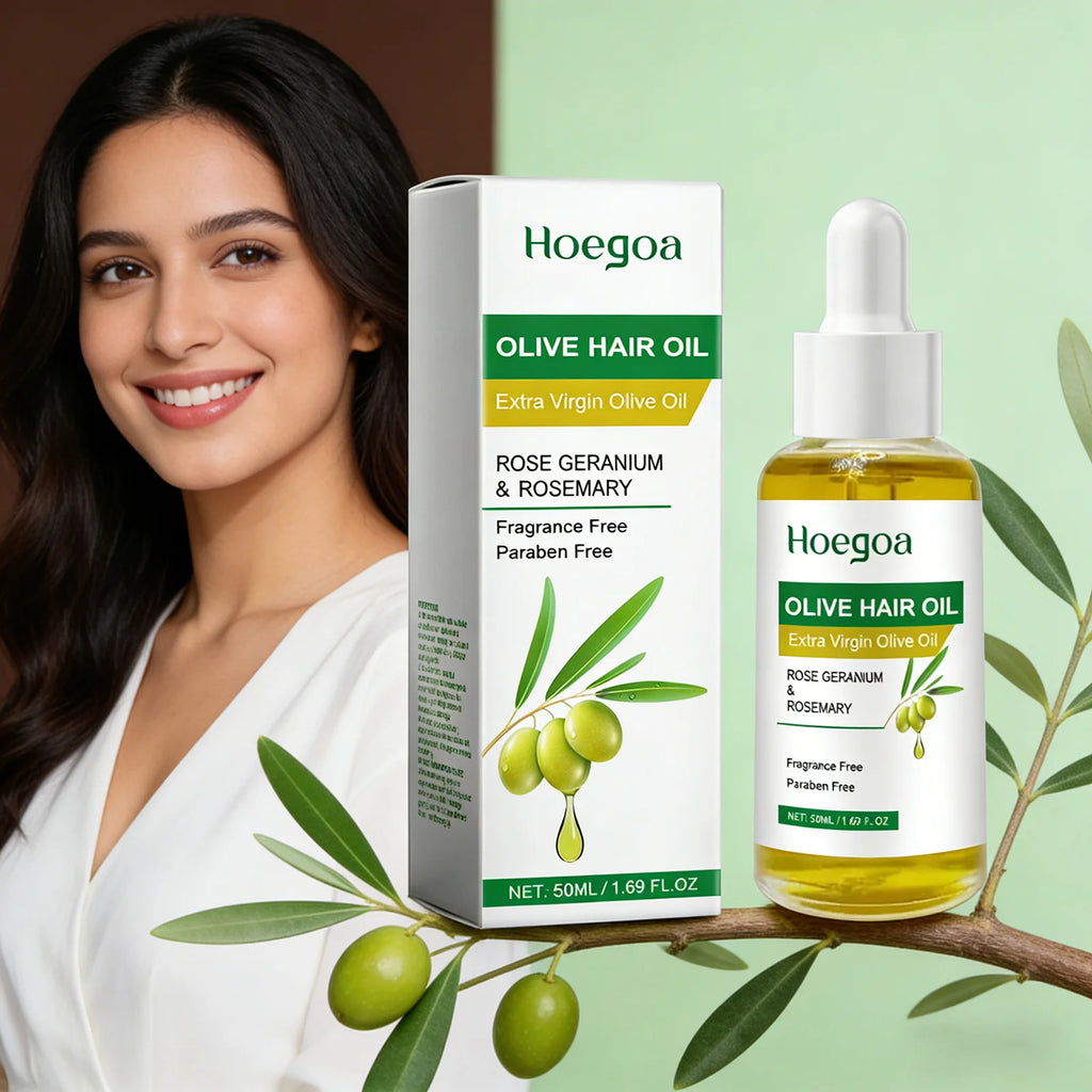 Olive Hair Oil Strengthen Roots Enhance Thickness Damaged Repair Qme