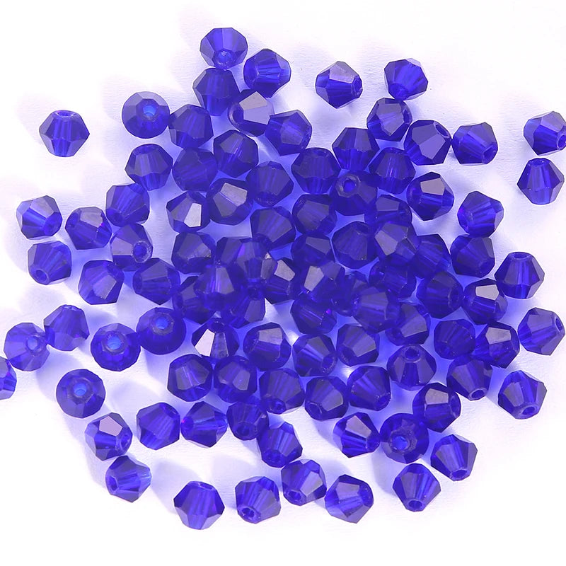 Glass Beads Bicone Shaped Faceted Crystal Jewelry Making Bracelet