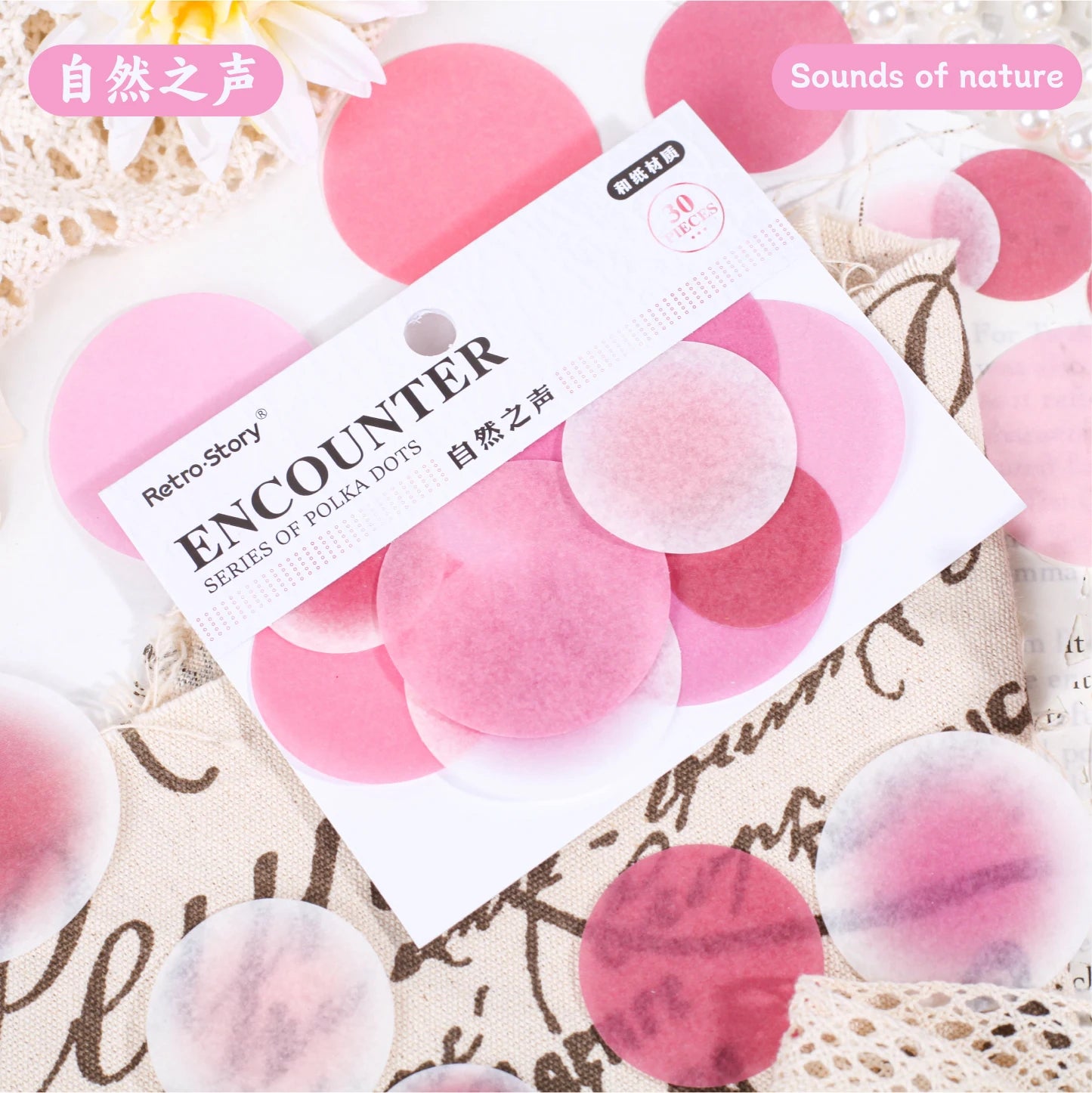 30 Sheets Watercolor Dot Adhesive Stickers Pack Labels Decoration for Diary Album Planner Scrapbook Notebook Journaling Supplies Qme F